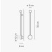 Настенный светильник Vibia Pin 1692 Black