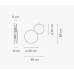Настенный светильник Vibia Puck Wall Art 5480 Grey