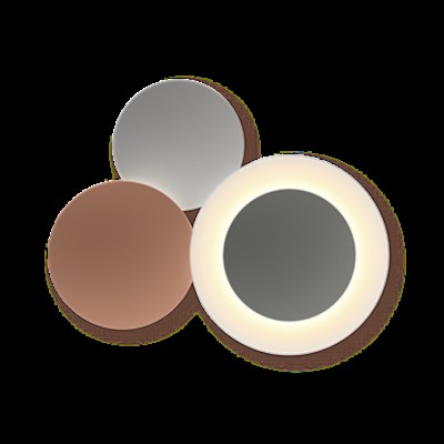 Настенный светильник Vibia Puck Wall Art 5491 Brown/Grey
