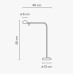 Настольная лампа Vibia Pin 1655 Cream