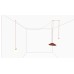Подвесной светильник Vibia Plusminus Terra red