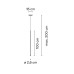 Подвесной светильник Vibia Slim 0920 Black carbon