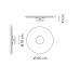 Потолочный светильник Vibia Top 1160 Soft Pink