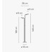 Торшер Vibia Pin 1670 Black