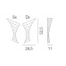 Настенный светильник Vistosi AP TWISTER GD BC CR
