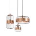 Подвесной светильник Vistosi FUTURA SP M clear/copper