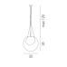 Подвесной светильник Vistosi Poc SP 35 white