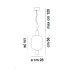 Подвесной светильник Vistosi Riflesso SP 2 clear/copper