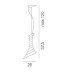Подвесной светильник Vistosi SP TWISTER G TO GR
