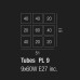 Потолочный светильник Vistosi PL TUBES 9 BC NI