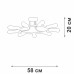 Потолочная люстра Vitaluce V3797-1/9PL
