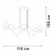 Подвесная люстра Vitaluce V49860-8/11S