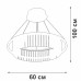 Подвесная люстра Vitaluce V5401-1/1S