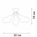Потолочная люстра Vitaluce V3927-1/6PL