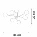 Потолочная люстра Vitaluce V3931-8/6PL