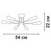 Люстра на штанге Vitaluce V3071 V3071-8/6PL