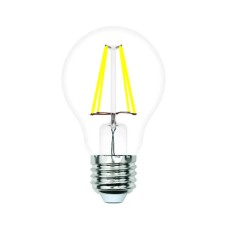 Лампа светодиодная филаментная Volpe E27 6W 4000K прозрачная LED-A60-6W/4000K/E27/CL/SLF UL-00008299