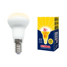 Лампа светодиодная Volpe Norma LED-R39-3W/3000K/E14/FR/NR картон UL-00005625