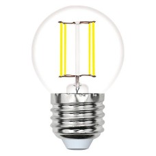 Лампа светодиодная филаментная Volpe E27 6W 4000K прозрачная LED-G45-6W/4000K/E27/CL/SLF UL-00008309