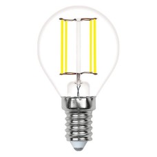 Лампа светодиодная филаментная Volpe E14 6W 3000K прозрачная LED-G45-6W/3000K/E14/CL/SLF UL-00008316