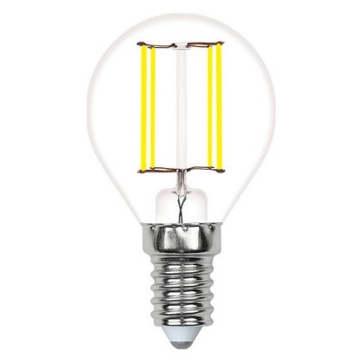 Лампа светодиодная филаментная Volpe E14 6W 3000K прозрачная LED-G45-6W/3000K/E14/CL/SLF UL-00008316