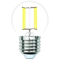 Лампа светодиодная филаментная Volpe E27 6W 3000K шар прозрачный LED-G45-6W/3000K/E27/CL/SLF UL-00008308
