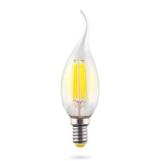 Лампа светодиодная Voltega E14 6W 4000К шар прозрачный VG10-CW1E14cold6W-F 7018