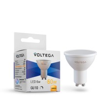 Лампа светодиодная диммируемая Voltega GU10 5W 3000K 7239