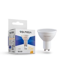 Лампа светодиодная Voltega GU10 7W 2700K 7247