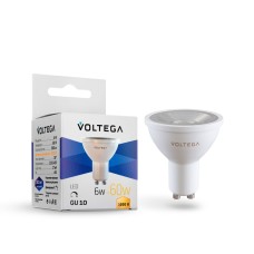 Лампа светодиодная диммируемая Voltega GU10 6W 3000K 7251