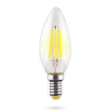 Лампа светодиодная Voltega E14 6W 4000К свеча прозрачная VG10-C1E14cold6W-F 7020