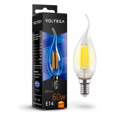Лампа светодиодная Voltega Candle wind 6W E14 6Вт 2800K 7017