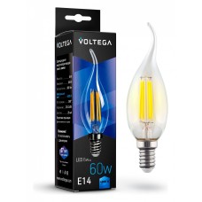 Лампа светодиодная Voltega Candle wind 6W E14 6Вт 4000K 7018