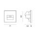 Розетка Ethernet RJ-45 без рамки Voltum S70 VLS060108