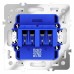 Розетка акустическая без рамки Voltum S70 VLS060301
