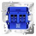 Розетка акустическая без рамки Voltum S70 VLS060303