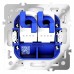 Розетка двойная Ethernet RJ-45 без рамки Voltum S70 VLS060201