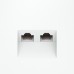 Розетка двойная Ethernet RJ-45 без рамки Voltum S70 VLS060202