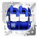 Розетка двойная Ethernet RJ-45 без рамки Voltum S70 VLS060203
