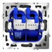 Розетка двойная Ethernet RJ-45 без рамки Voltum S70 VLS060207