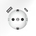 Розетка с заземлением и со шторкой и 2хUSB type A и C, без рамки Voltum S70 VLS040502