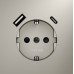 Розетка с заземлением и со шторкой и 2хUSB type A и C, без рамки Voltum S70 VLS040503