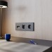 Розетка с заземлением и со шторкой и 2хUSB type A и C, без рамки Voltum S70 VLS040507