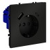 Розетка с заземлением и со шторкой и 2хUSB type A и C, без рамки Voltum S70 VLS040508