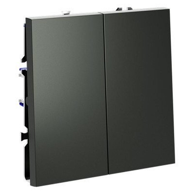 Выключатель двухклавишный без рамки Voltum S70 VLS020106