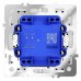 Выключатель двухклавишный с подсветкой без рамки Voltum S70 VLS020202