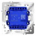 Выключатель проходной двухклавишный с подсветкой без рамки Voltum S70 VLS020402