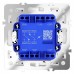 Выключатель проходной двухклавишный с подсветкой без рамки Voltum S70 VLS020403
