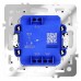 Выключатель проходной одноклавишный с подсветкой без рамки Voltum S70 VLS010403