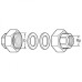 Комплект гаек для насоса WILO R11/2quot;-R1quot;GT (3XPART)+BOX-CHR